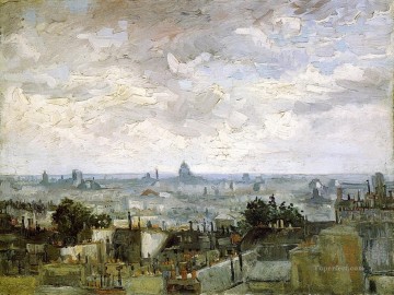 ヴィンセント・ヴァン・ゴッホ Painting - パリの屋根 フィンセント・ファン・ゴッホ